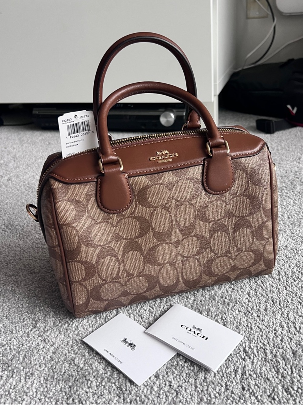 ❌ SOLD ❌ NWT Coach Signature Mini Bennett Satchel Bag
